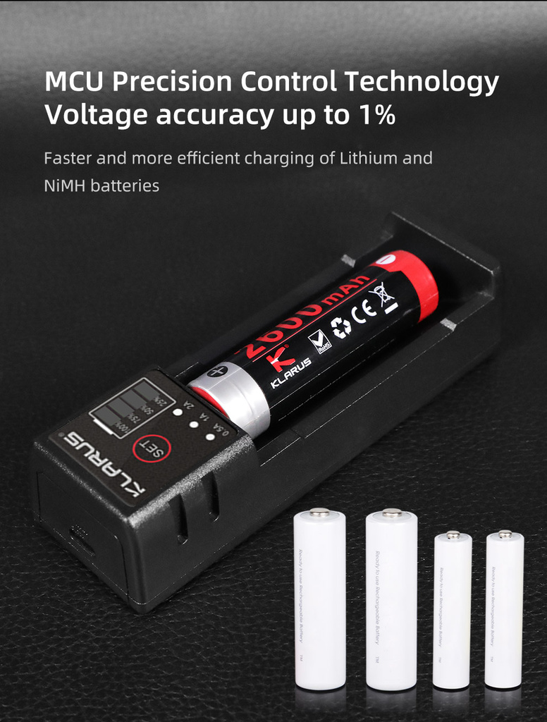 ΦΟΡΤΙΣΤΗΣ ΜΠΑΤΑΡΙΩΝ KLARUS K1 PRO